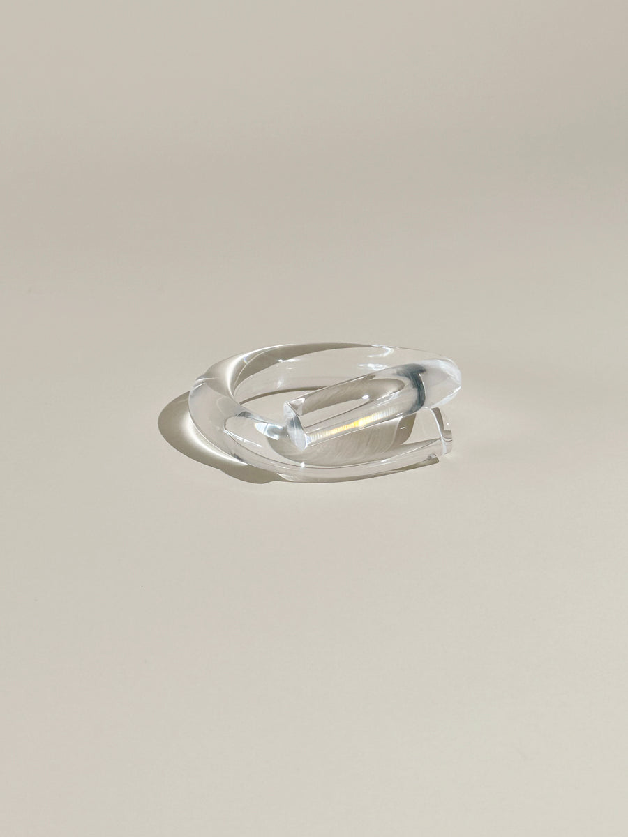 注目! クリア アクセサリー【Corey Moranis】Medium Rod ブレス Thick Rod Bracelet – Corey Moranis