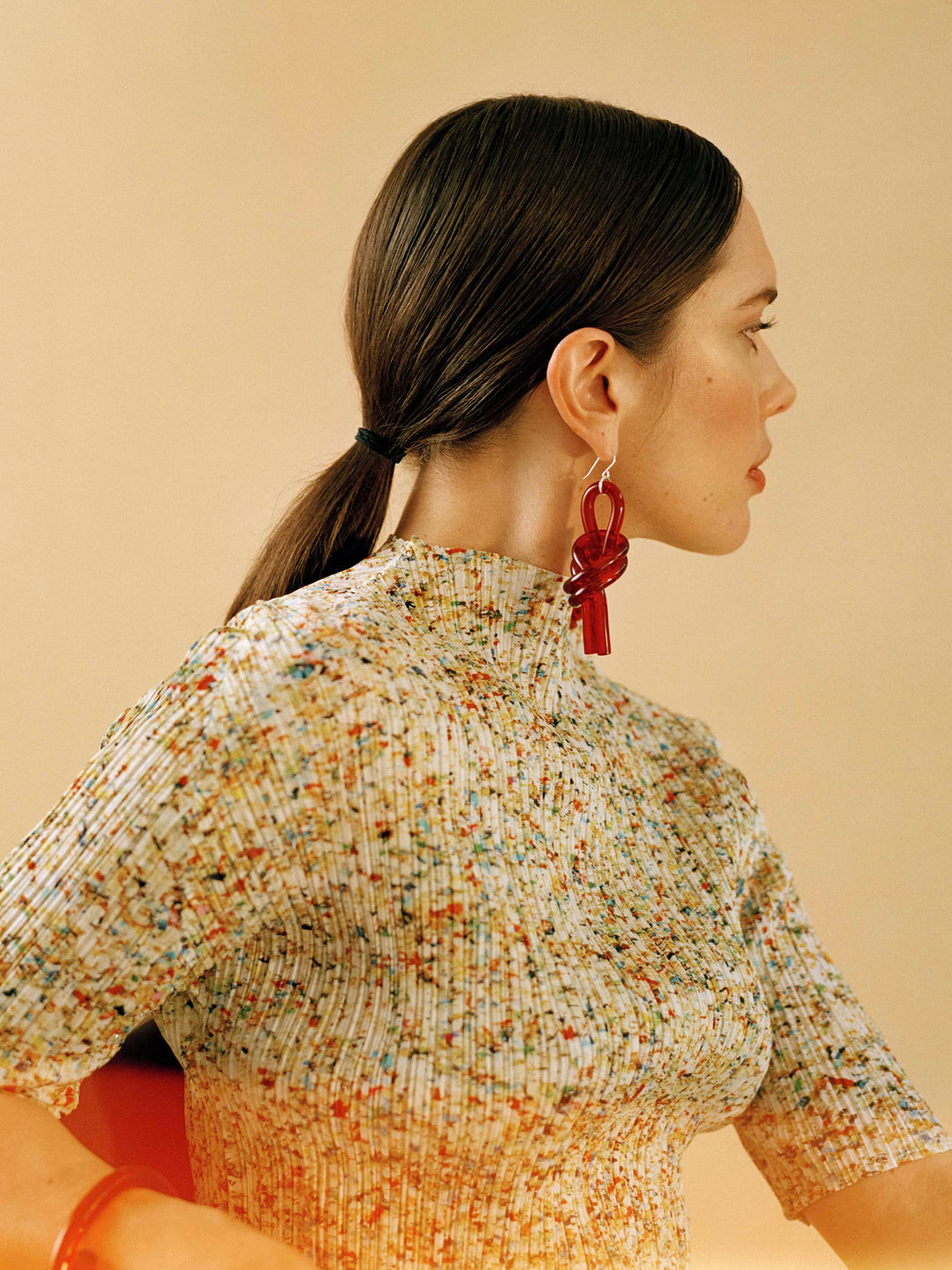 注目!クリアアクセサリー【Corey Moranis】Double Knot Earrings 注目!クリアアクセサリー【Corey Moranis】Double Knot Earrings